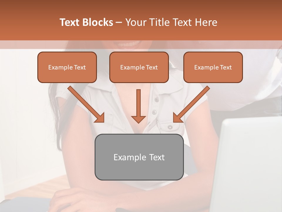 Office Woman Indoors PowerPoint Template