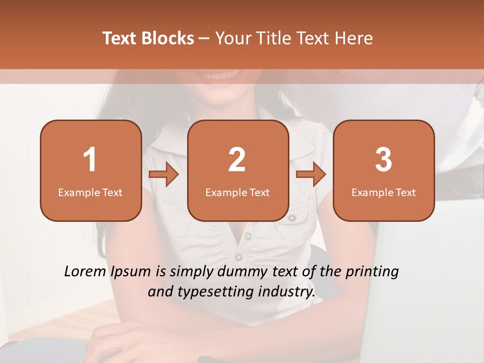 Office Woman Indoors PowerPoint Template