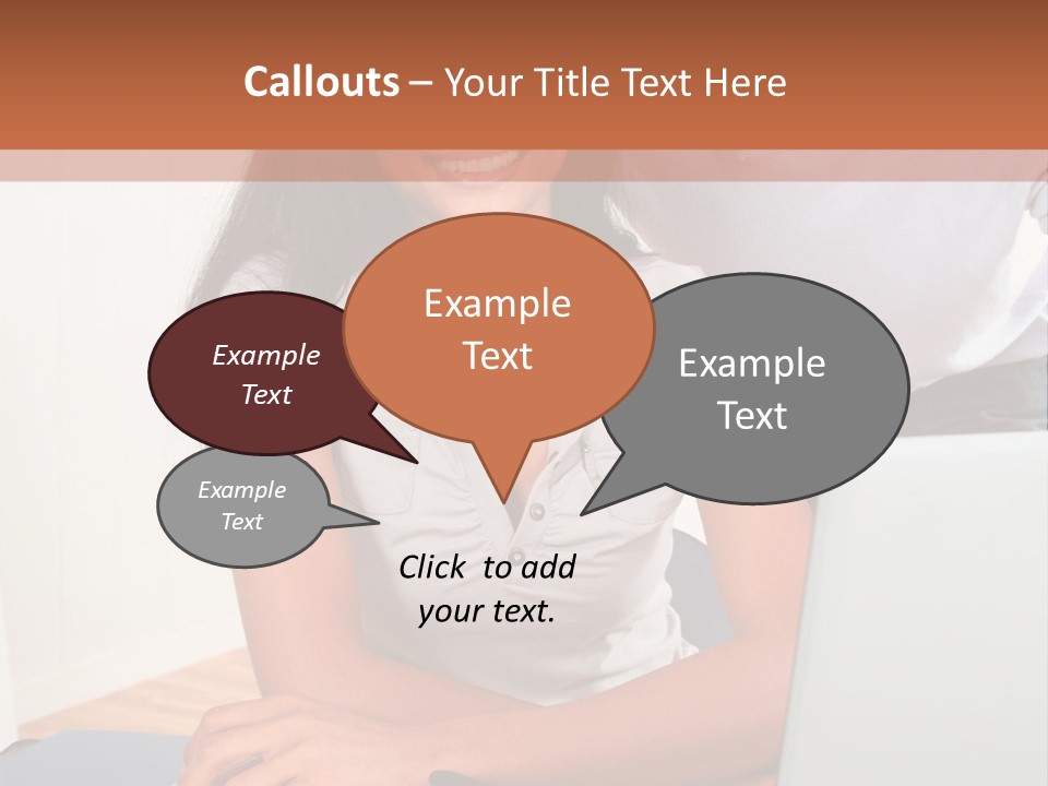 Office Woman Indoors PowerPoint Template