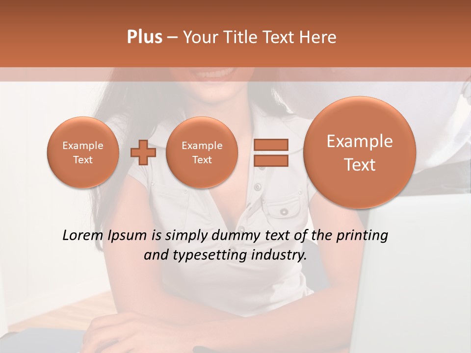 Office Woman Indoors PowerPoint Template