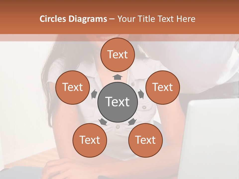 Office Woman Indoors PowerPoint Template