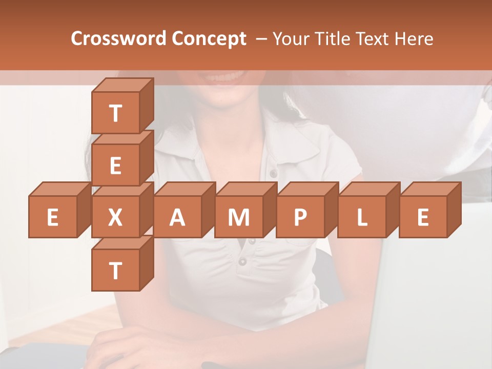 Office Woman Indoors PowerPoint Template