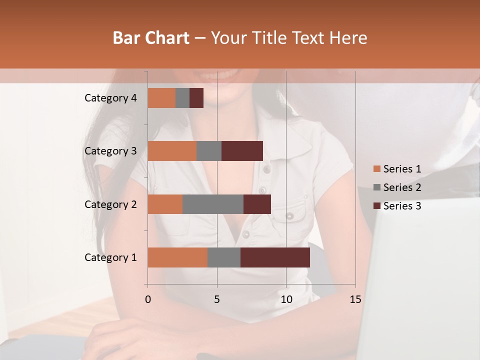 Office Woman Indoors PowerPoint Template