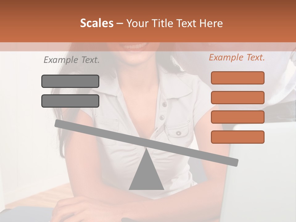 Office Woman Indoors PowerPoint Template