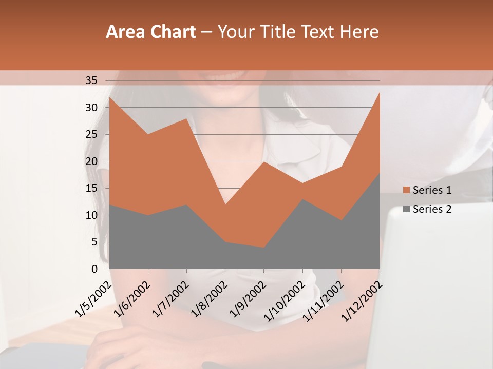 Office Woman Indoors PowerPoint Template