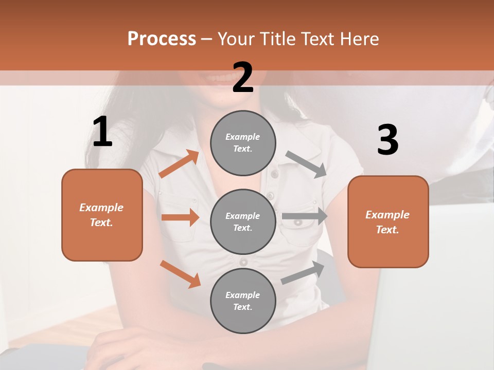 Office Woman Indoors PowerPoint Template