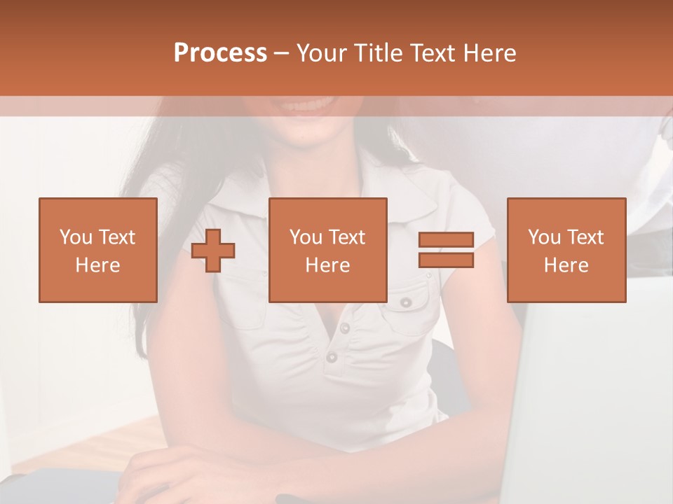 Office Woman Indoors PowerPoint Template