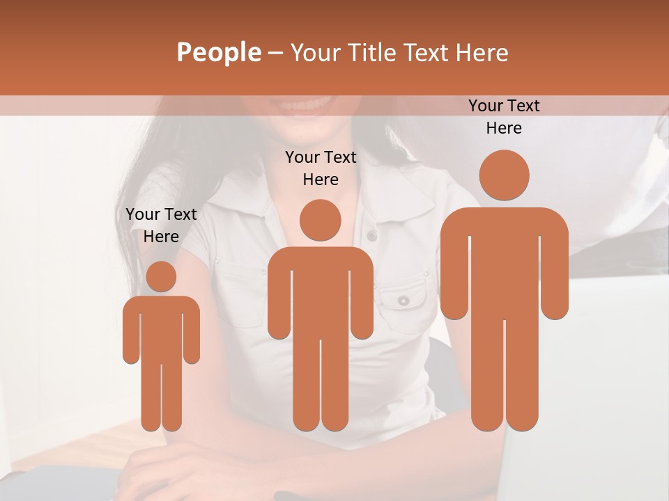 Office Woman Indoors PowerPoint Template