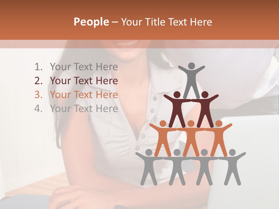 Office Woman Indoors PowerPoint Template