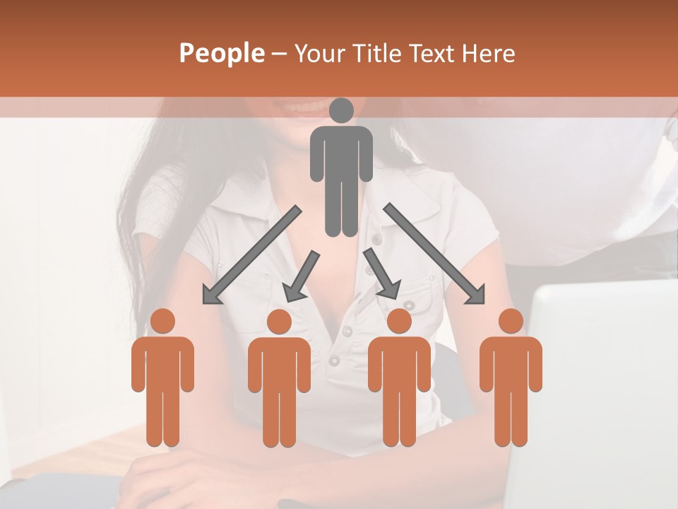 Office Woman Indoors PowerPoint Template