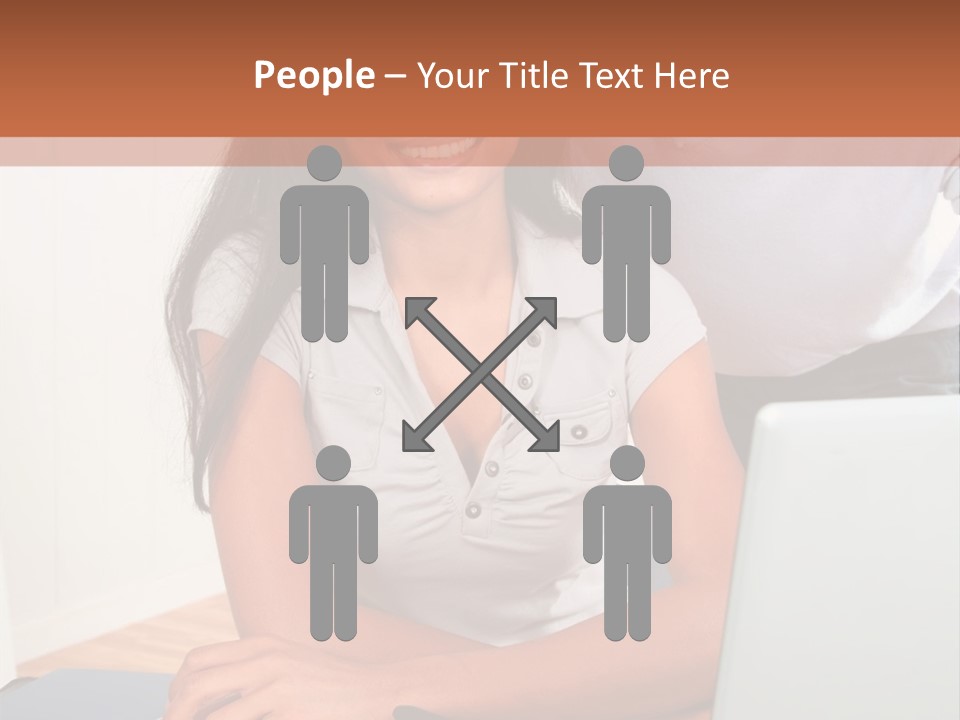 Office Woman Indoors PowerPoint Template