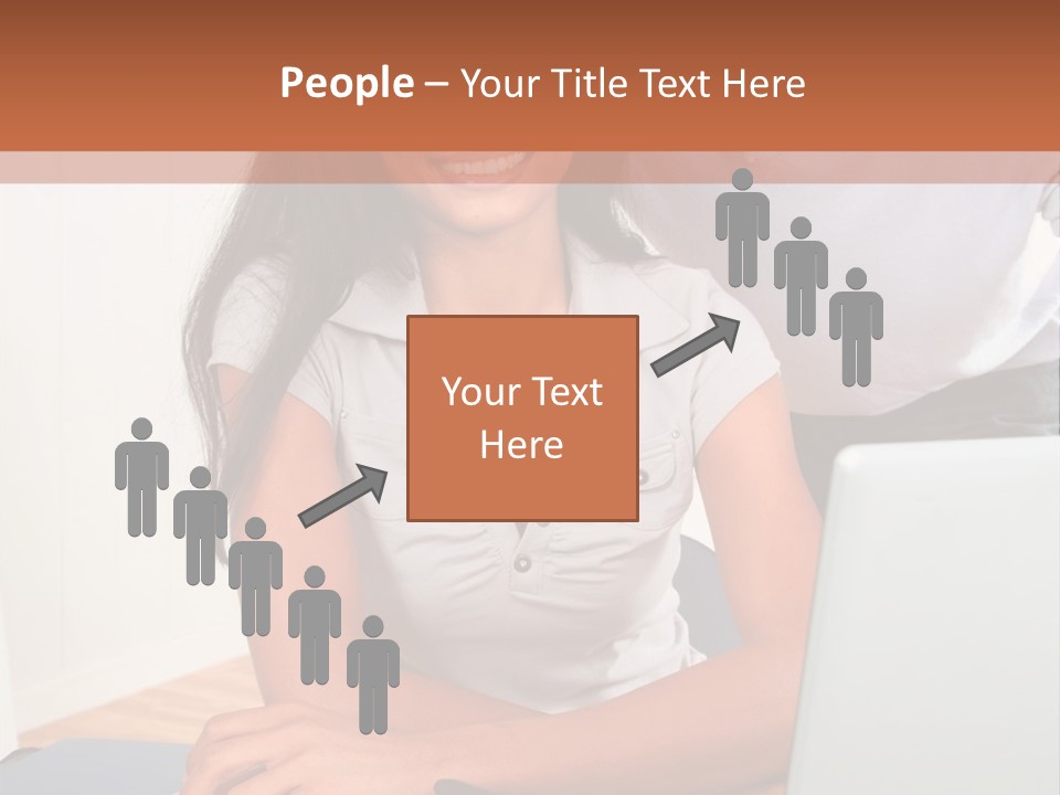 Office Woman Indoors PowerPoint Template