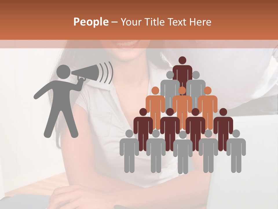 Office Woman Indoors PowerPoint Template