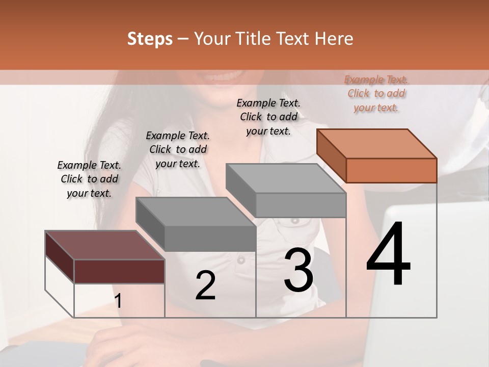 Office Woman Indoors PowerPoint Template