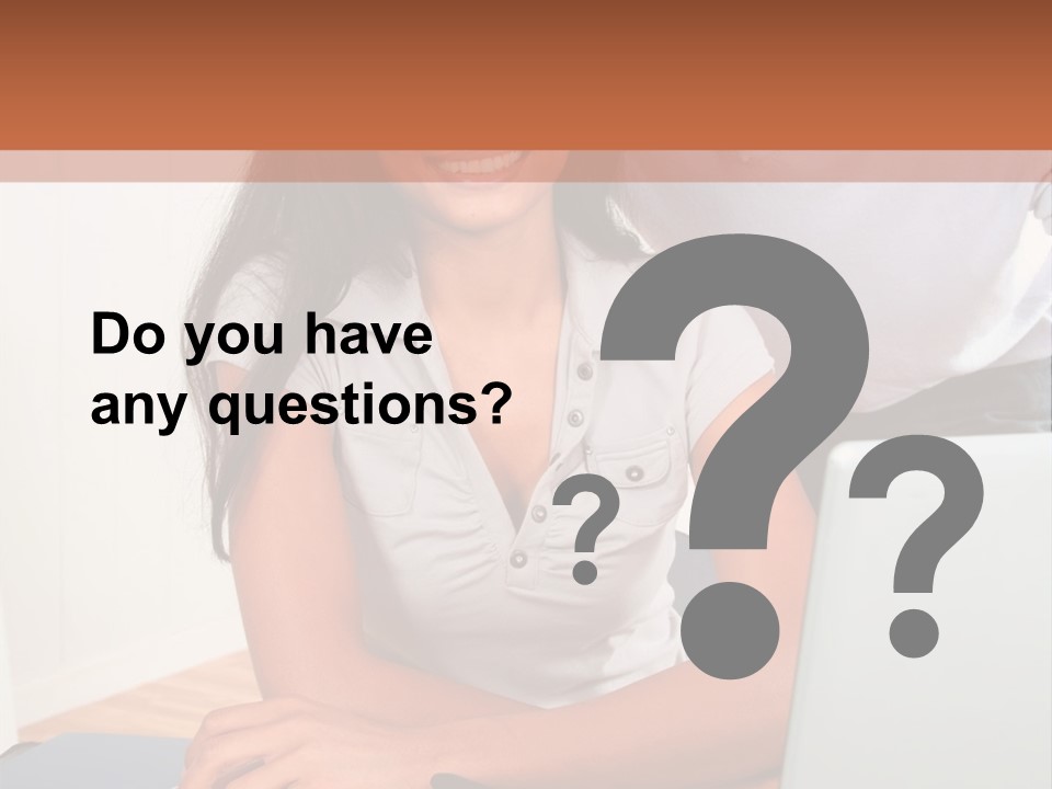 Office Woman Indoors PowerPoint Template