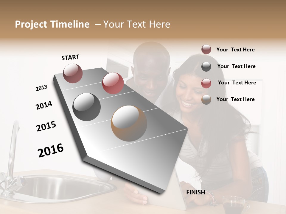 Happy Kitchen Happiness PowerPoint Template