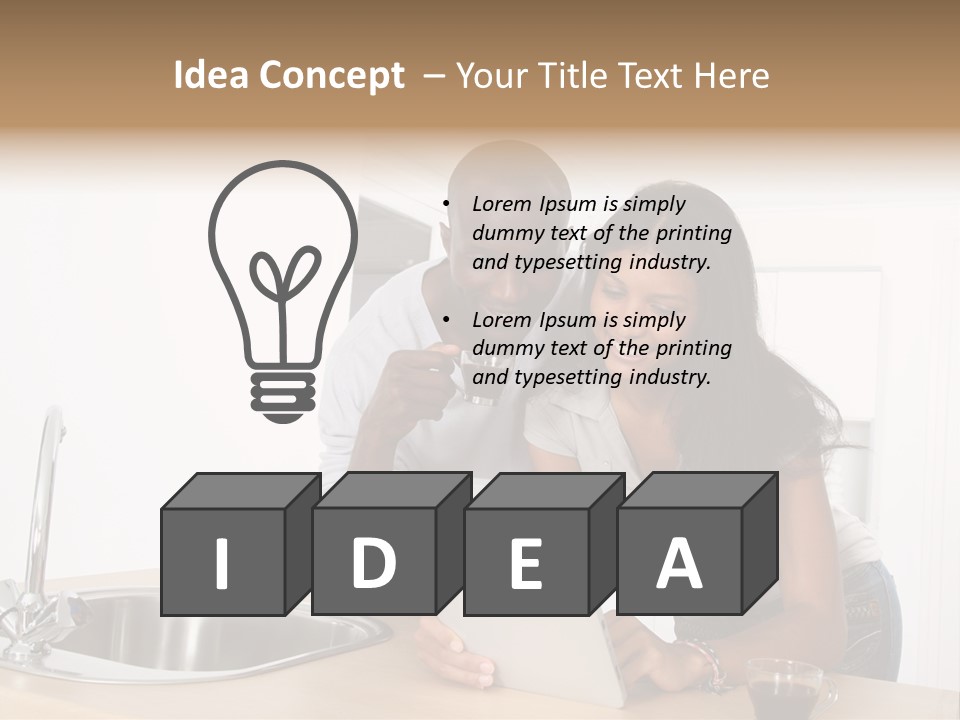 Happy Kitchen Happiness PowerPoint Template