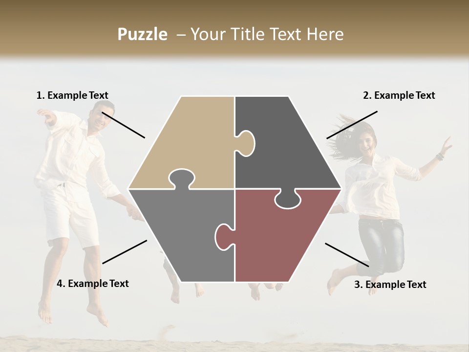 Water Run Childhood PowerPoint Template