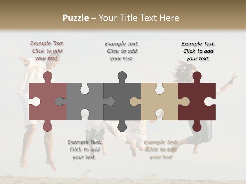 Water Run Childhood PowerPoint Template