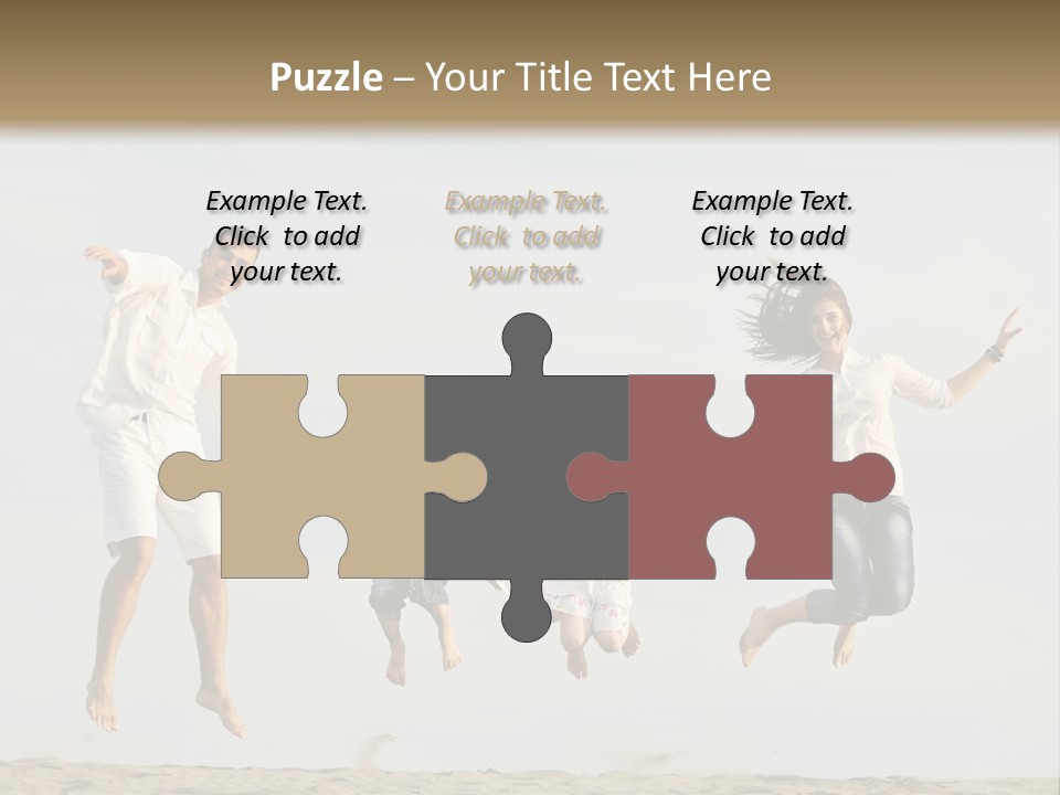 Water Run Childhood PowerPoint Template