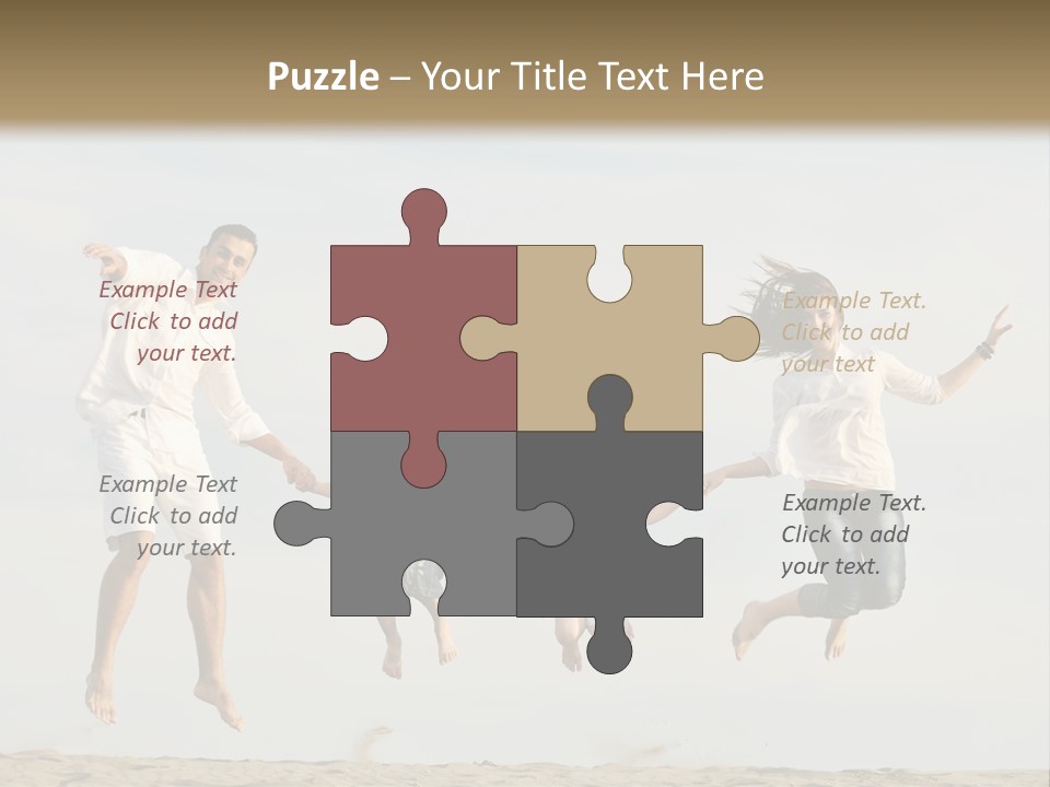 Water Run Childhood PowerPoint Template