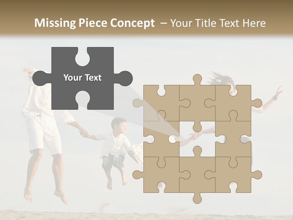 Water Run Childhood PowerPoint Template