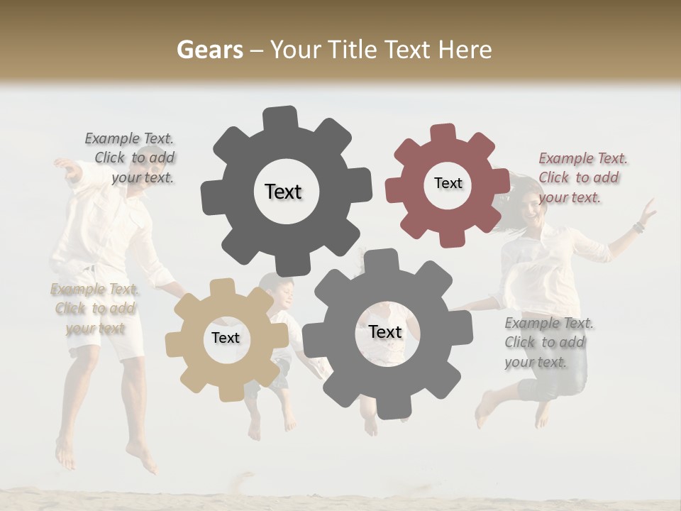 Water Run Childhood PowerPoint Template