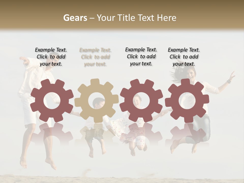 Water Run Childhood PowerPoint Template