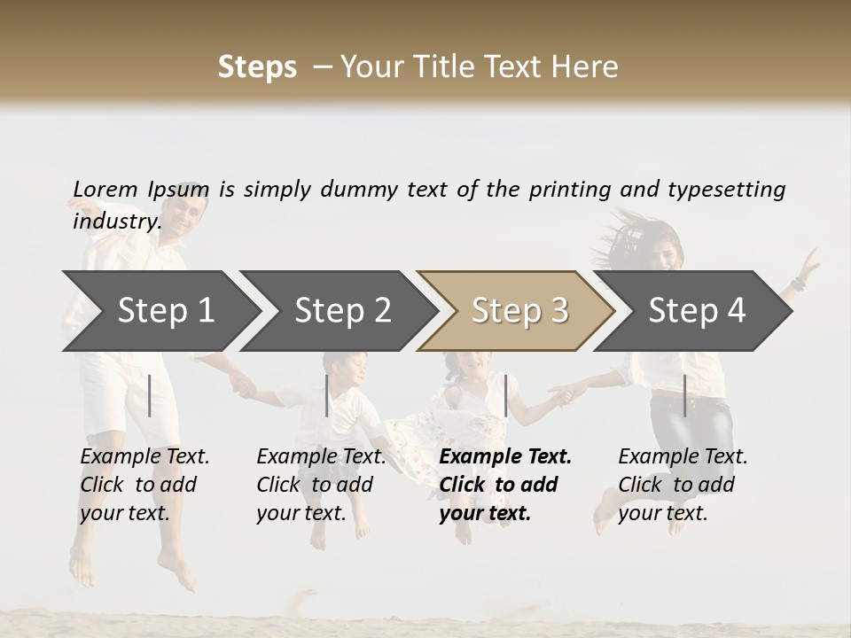 Water Run Childhood PowerPoint Template