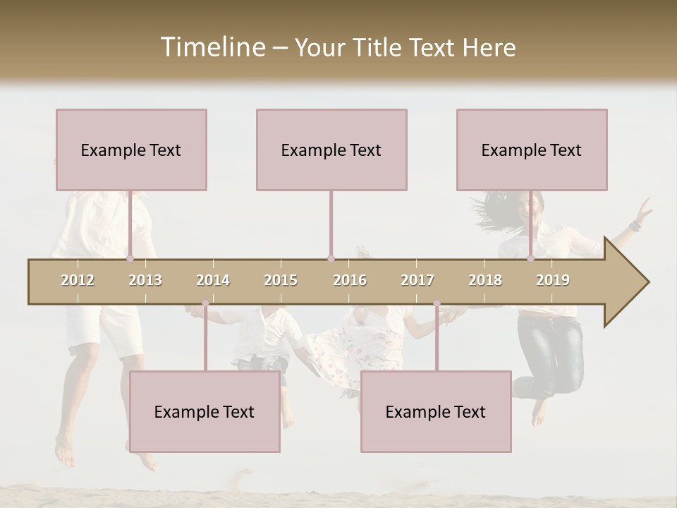 Water Run Childhood PowerPoint Template