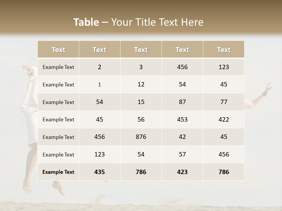 Water Run Childhood PowerPoint Template