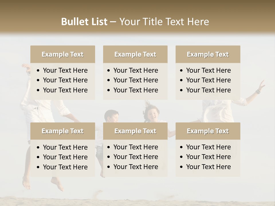 Water Run Childhood PowerPoint Template