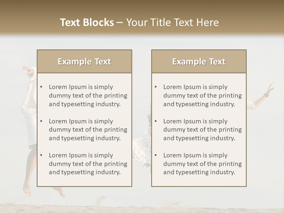 Water Run Childhood PowerPoint Template