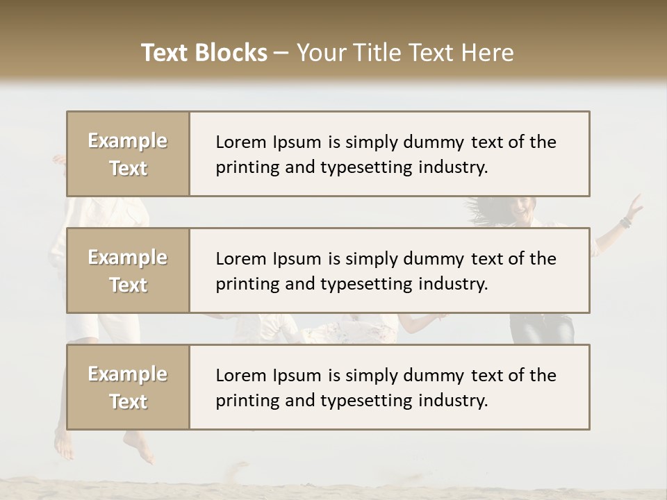 Water Run Childhood PowerPoint Template