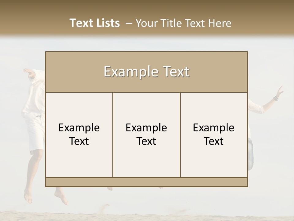 Water Run Childhood PowerPoint Template