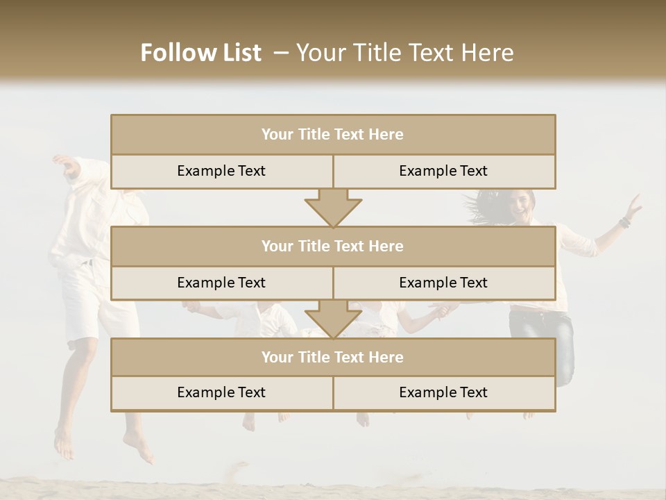 Water Run Childhood PowerPoint Template