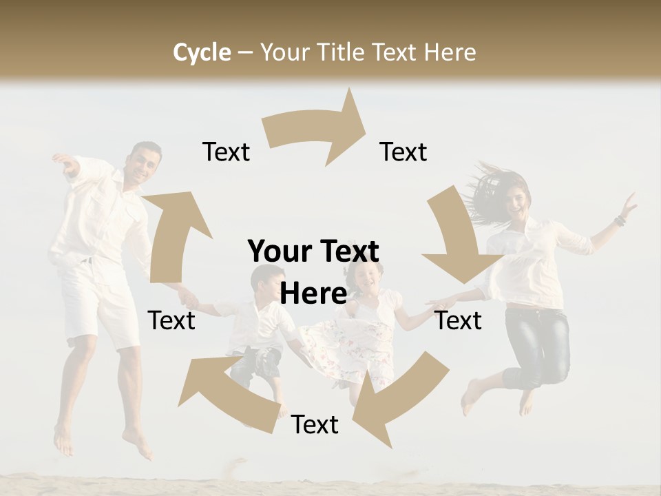 Water Run Childhood PowerPoint Template