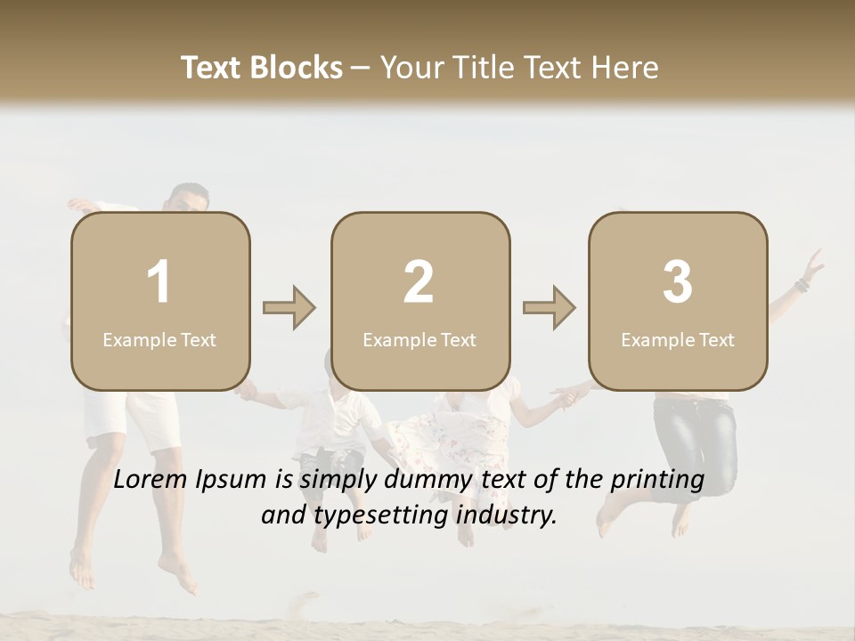 Water Run Childhood PowerPoint Template