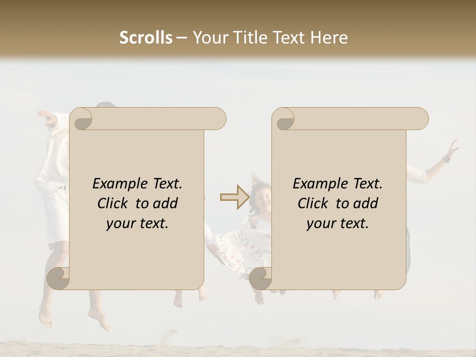 Water Run Childhood PowerPoint Template