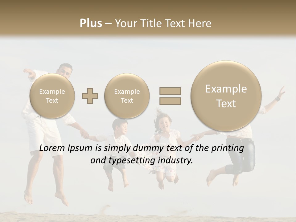 Water Run Childhood PowerPoint Template