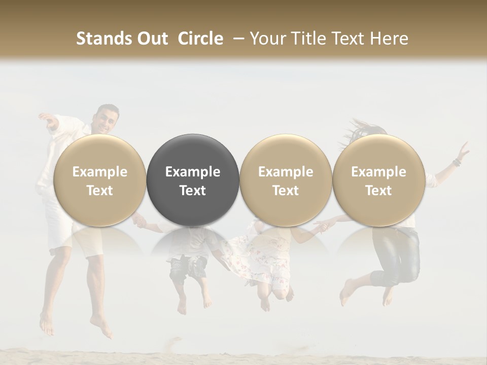 Water Run Childhood PowerPoint Template