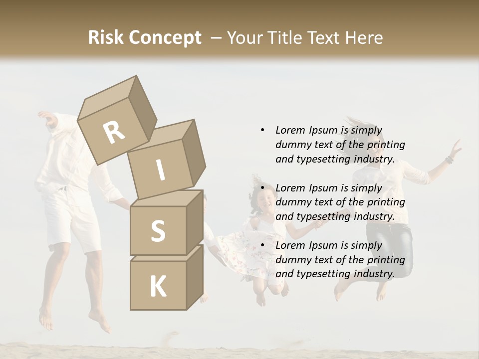 Water Run Childhood PowerPoint Template