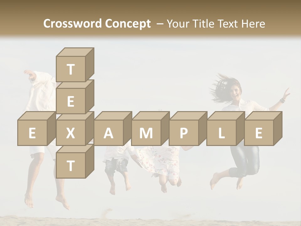 Water Run Childhood PowerPoint Template