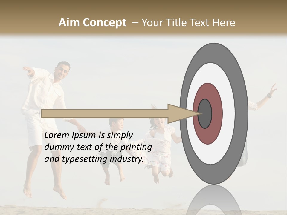 Water Run Childhood PowerPoint Template