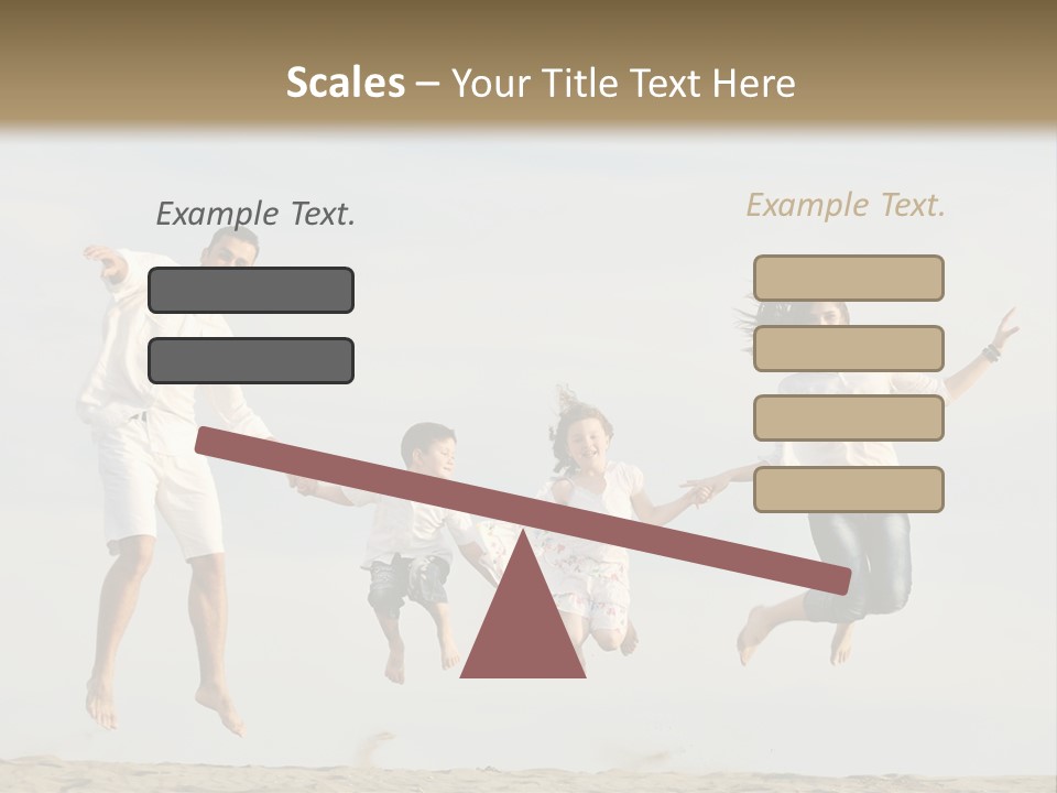 Water Run Childhood PowerPoint Template