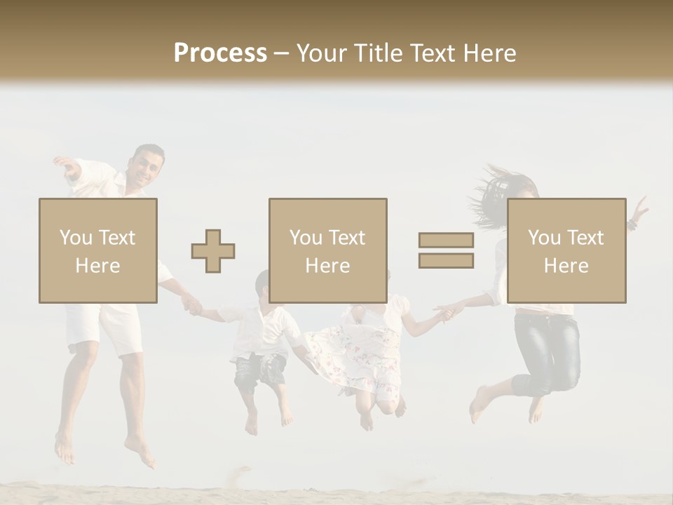 Water Run Childhood PowerPoint Template