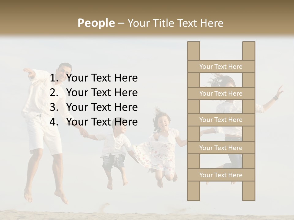 Water Run Childhood PowerPoint Template