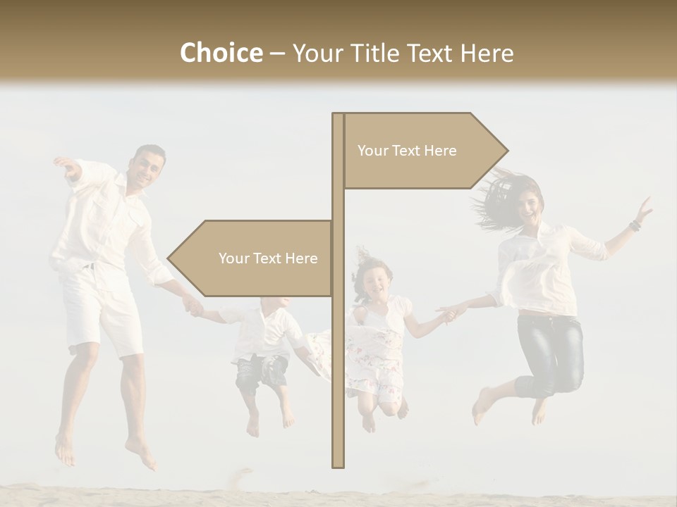 Water Run Childhood PowerPoint Template