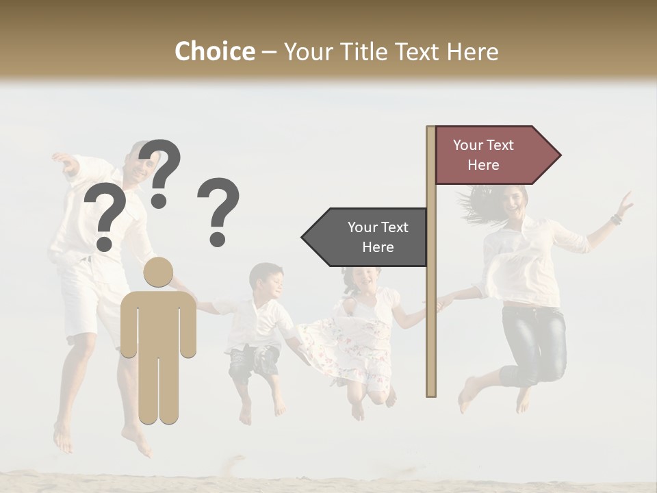 Water Run Childhood PowerPoint Template