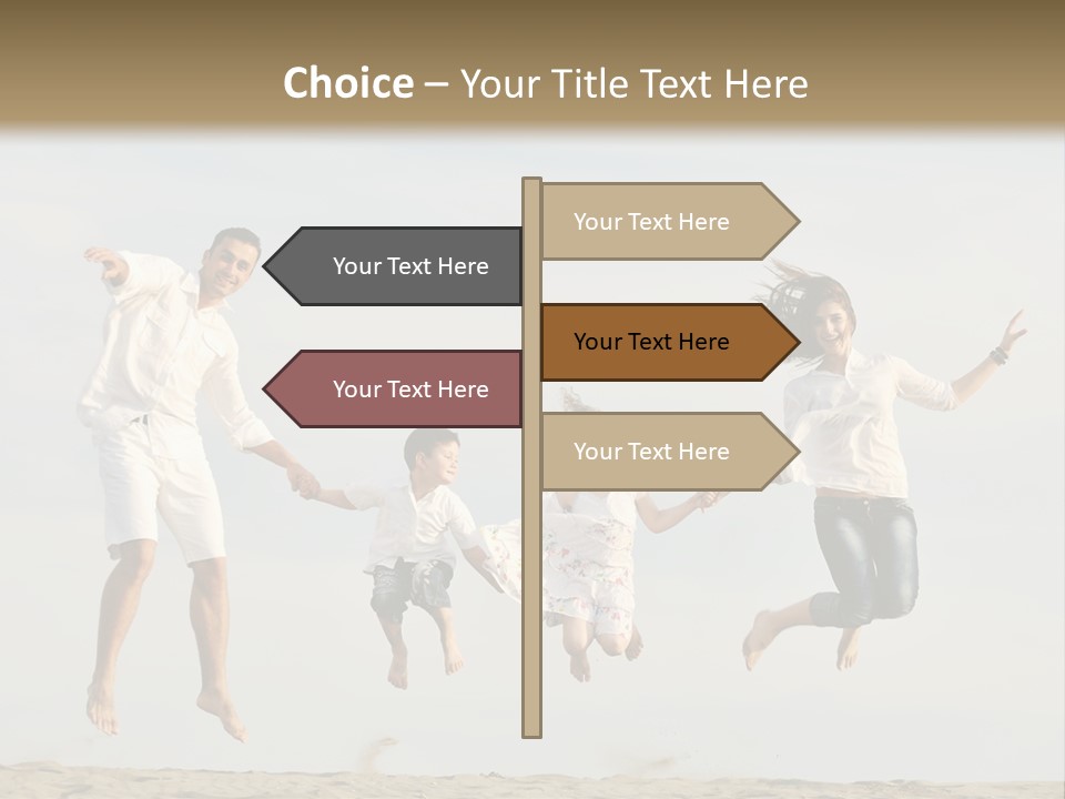 Water Run Childhood PowerPoint Template